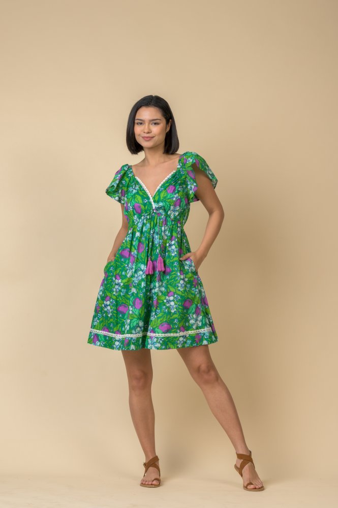 Viva Dress, Citrine Green Viva Dress, Citrine Green