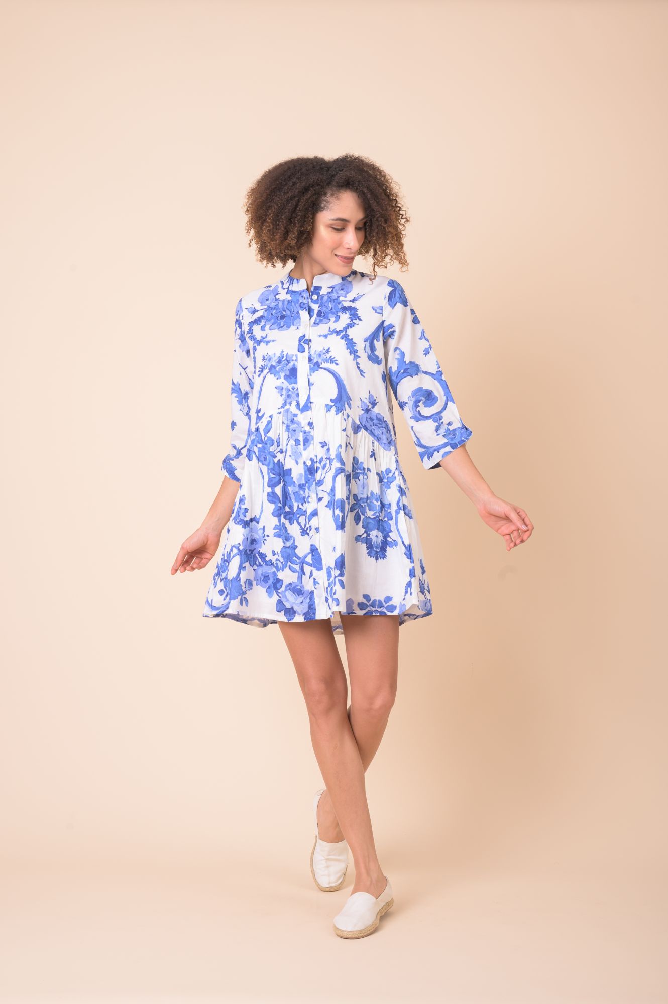 Wispy Dress Peony Blue