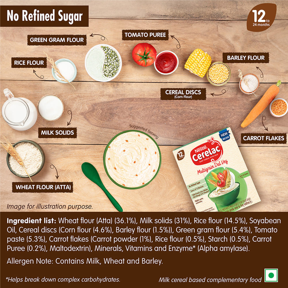 Nestle Cerelac Multigrain Dal Veg