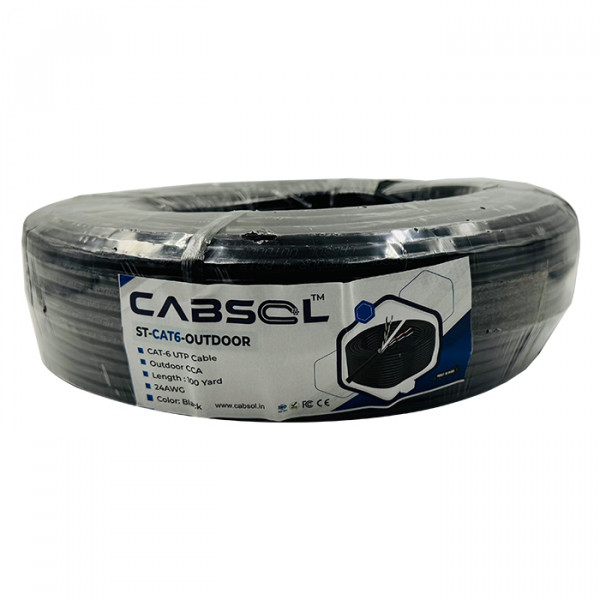 Image of CABSOL Outdoor CAT-6 CCA Cable ST-CAT6-OUTDOOR (Length: 100 yd)