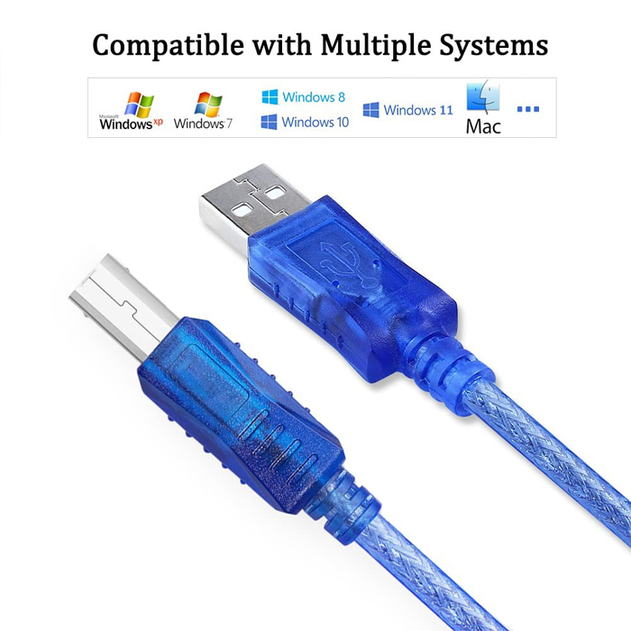 USB 2.0 A to B Printer Cable 1.5mtr