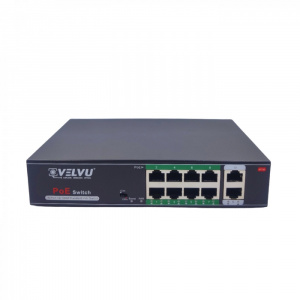 Image of VELVU 8 PORT POE SWITCH WITH 2 UP-LINK ST-POE-3108-M2