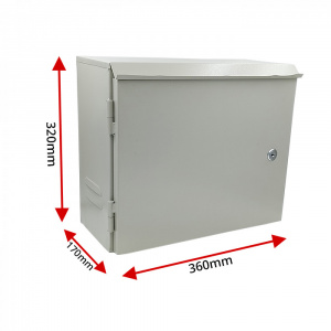 Image of Velvu Outdoor Metal + Pole Mountable 2U Rack ST-RW-2030-POLE