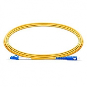 Image of SC - LC Single Mode Simplex 3 Meter Fiber Optic Patch Cord