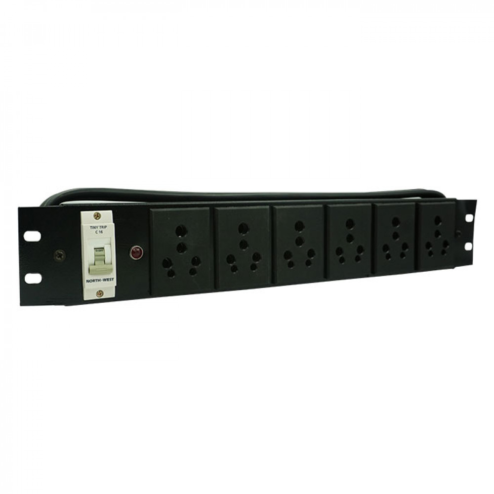 PDU 6 SOCKET 15AMP WITH MCB