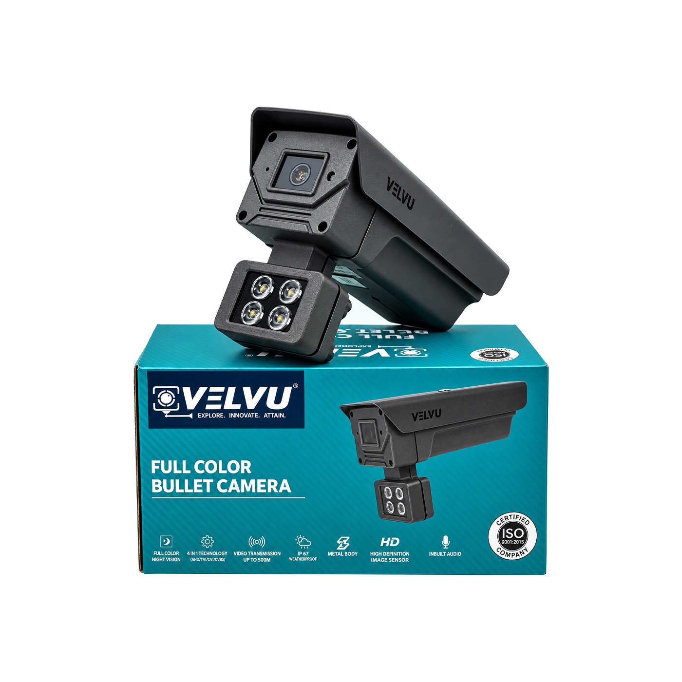 ST-VB HD2002WLA12 | Velvu 2MP HD Color In-Built Audio Bullet Camera (Lens: 12mm)
