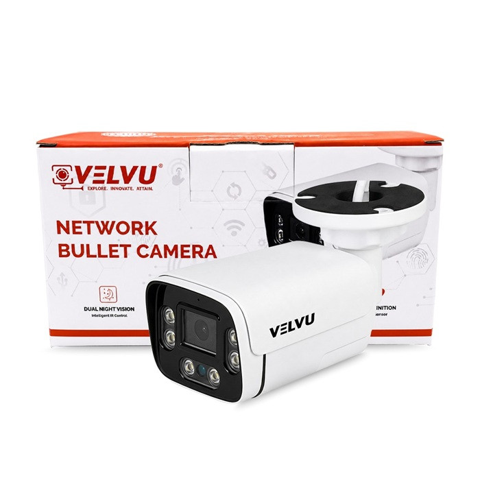 VB-IP-5S01DL60A | Velvu 5MP IP Bullet Dual Light + Audio (Lens: 6mm)