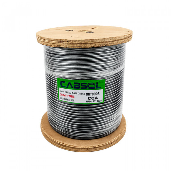 Image of CABSOL Outdoor CAT-6 CCA CABLE ST-CAT6-OUT-CCA-305Y (Length: 305 yd.)