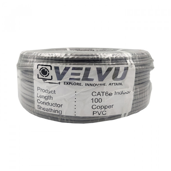 Image of Velvu Indoor CAT-6 Cable ST-CAT6-IND-100Y (Length: 100 yd.)