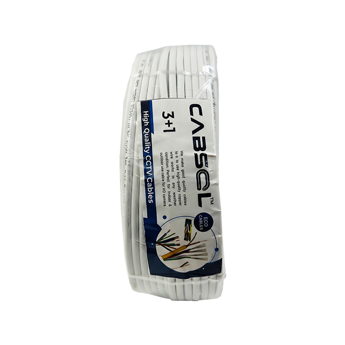CABSOL 3+1 CCTV Cable ST-CC-ECO-90Y (Length : 90yd)