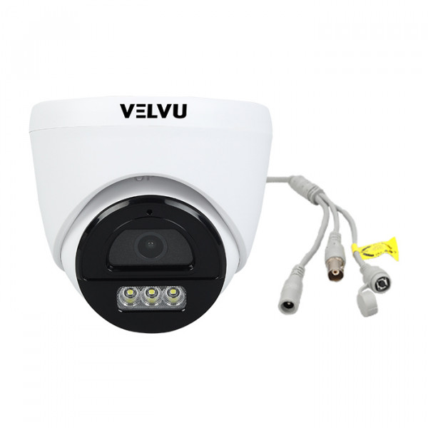 Image of Velvu 2MP HD Color and Audio Dome Camera with OSD Button ST-VD HD2001WLA-OSD