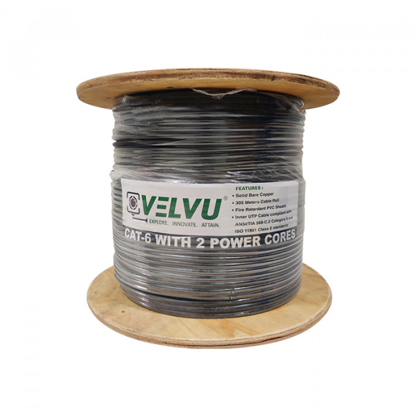Image of Velvu CAT-6 Outdoor Cable With Power ST-CAT6-OUT-P (Length: 305mtr)