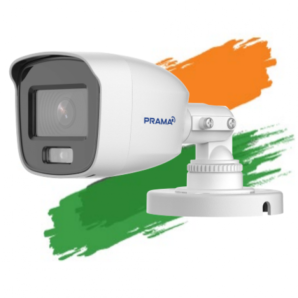 Image of Prama 2MP Color + Audio HD Bullet Camera PT-HTD11F0E-WPF(M)