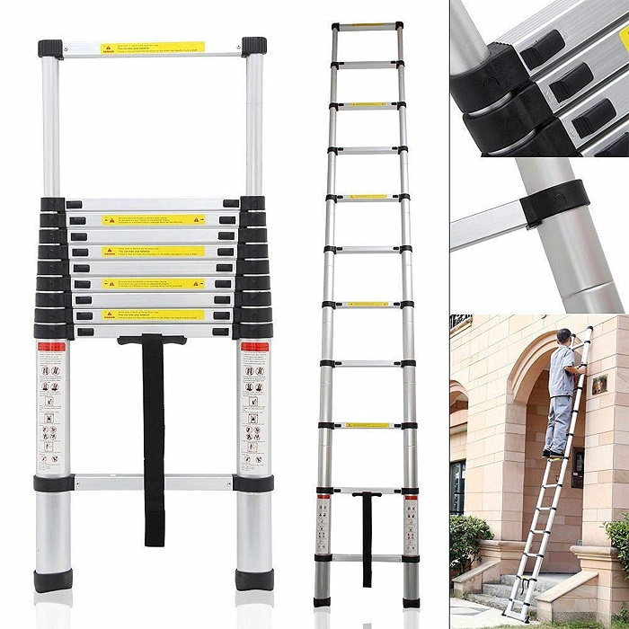 ALUMINIUM TELESCOPIC LADDER 2.6MTR VT260