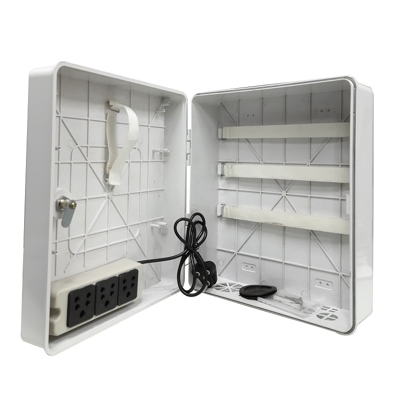 Velvu Outdoor Plastic Rack POE Box with 3 Power Socket (Mini DVR Box) (MOQ: 20 pcs)