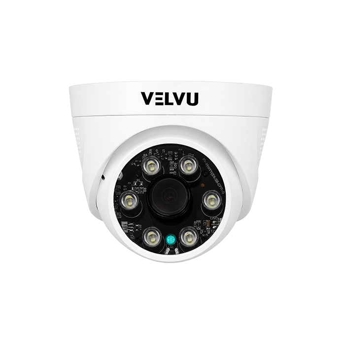 VD-IP-5S01DL18A | Velvu 5MP IP Fish-Eye Dome Dual Light + Audio (Lens: 1.8mm)
