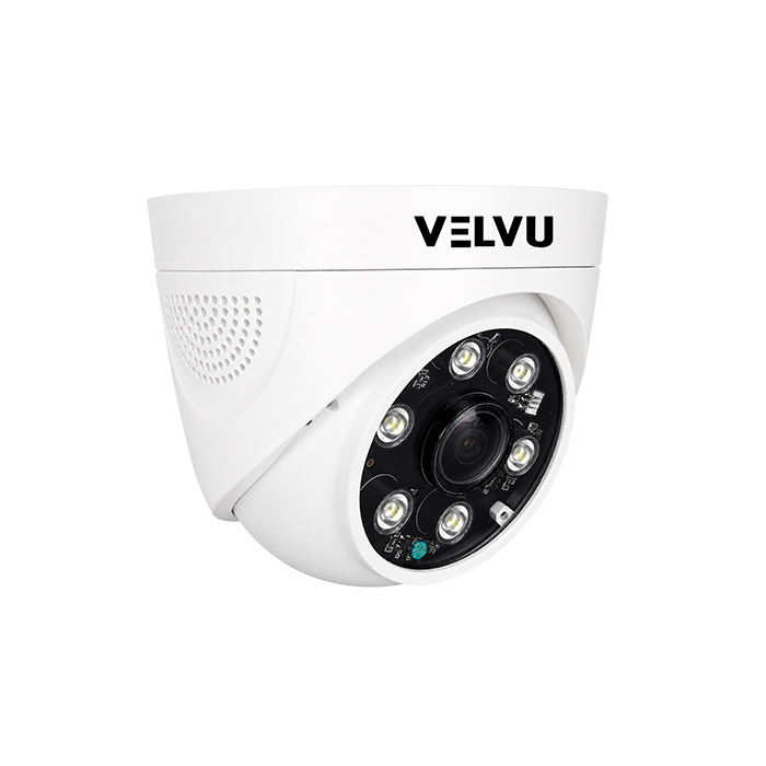 VD-IP-5S01DL18A | Velvu 5MP IP Fish-Eye Dome Dual Light + Audio (Lens: 1.8mm)