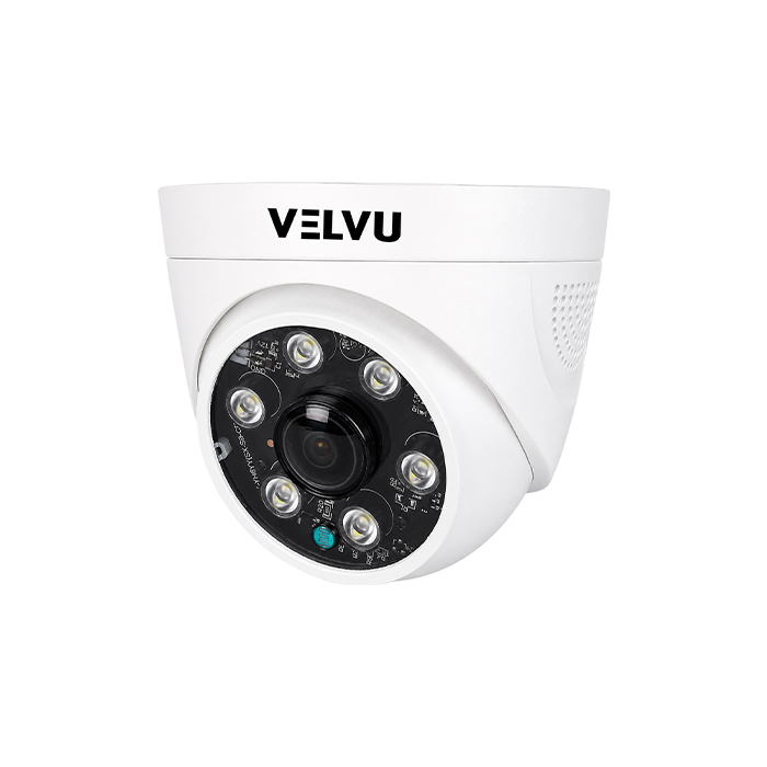 VD-IP-5S01DL18A | Velvu 5MP IP Fish-Eye Dome Dual Light + Audio (Lens: 1.8mm)