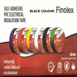 Image of Finolex PVC Electrical Insulation Tape (Black color) (MOQ: 1 pc)