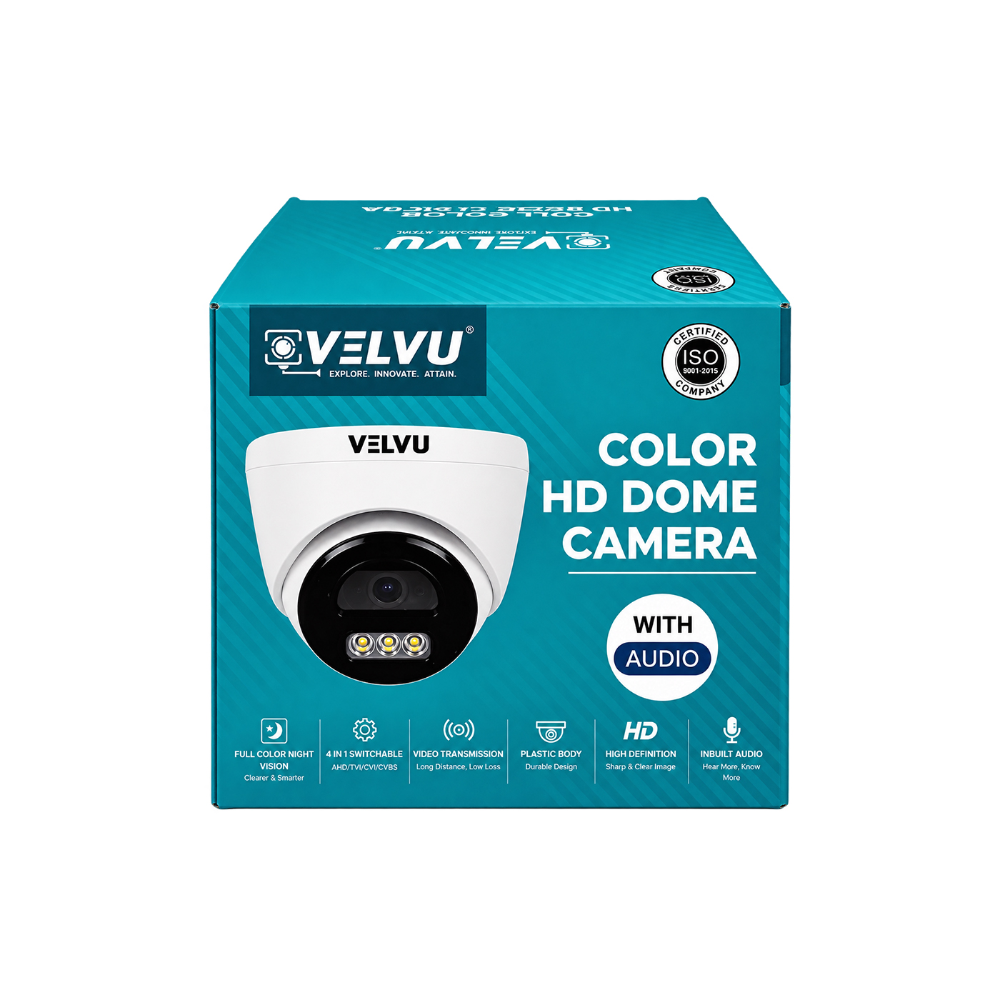 ST-VB HD5002WLA | Velvu 5MP HD Color In-Built Audio Bullet Camera