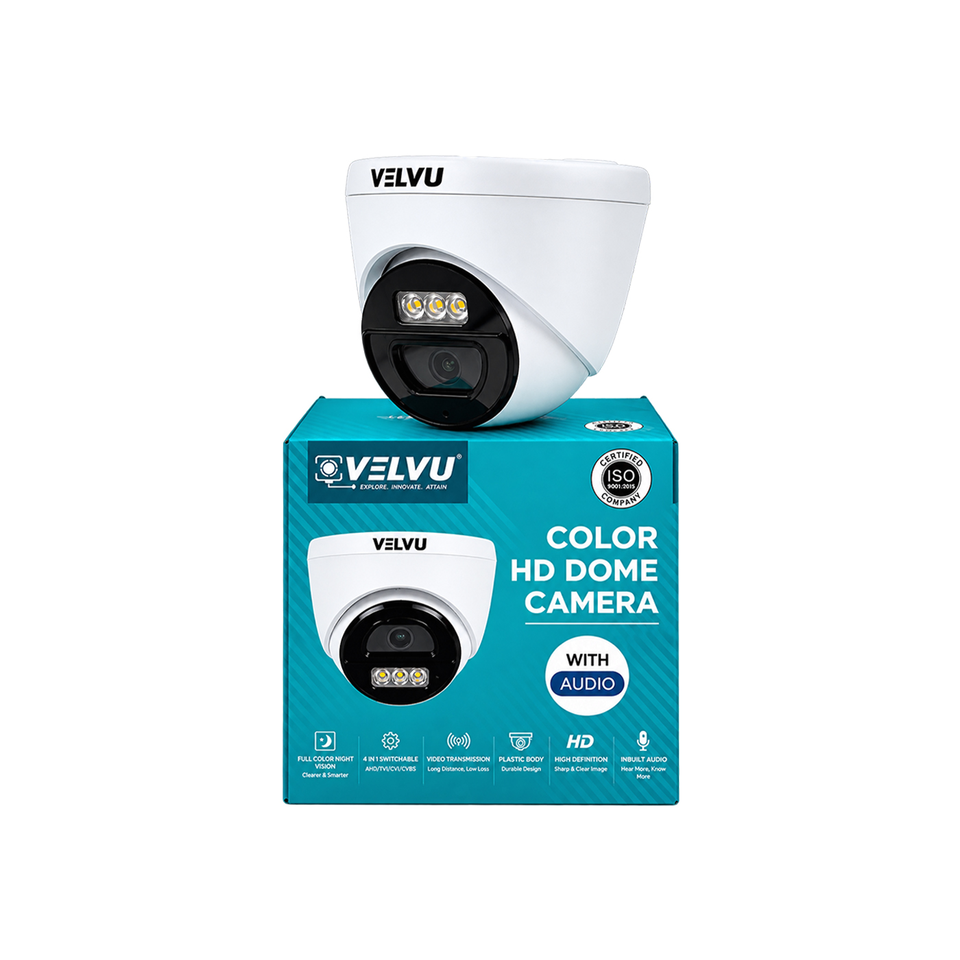ST-VD HD2001WLA | Velvu 2MP HD Color and Audio Dome Camera
