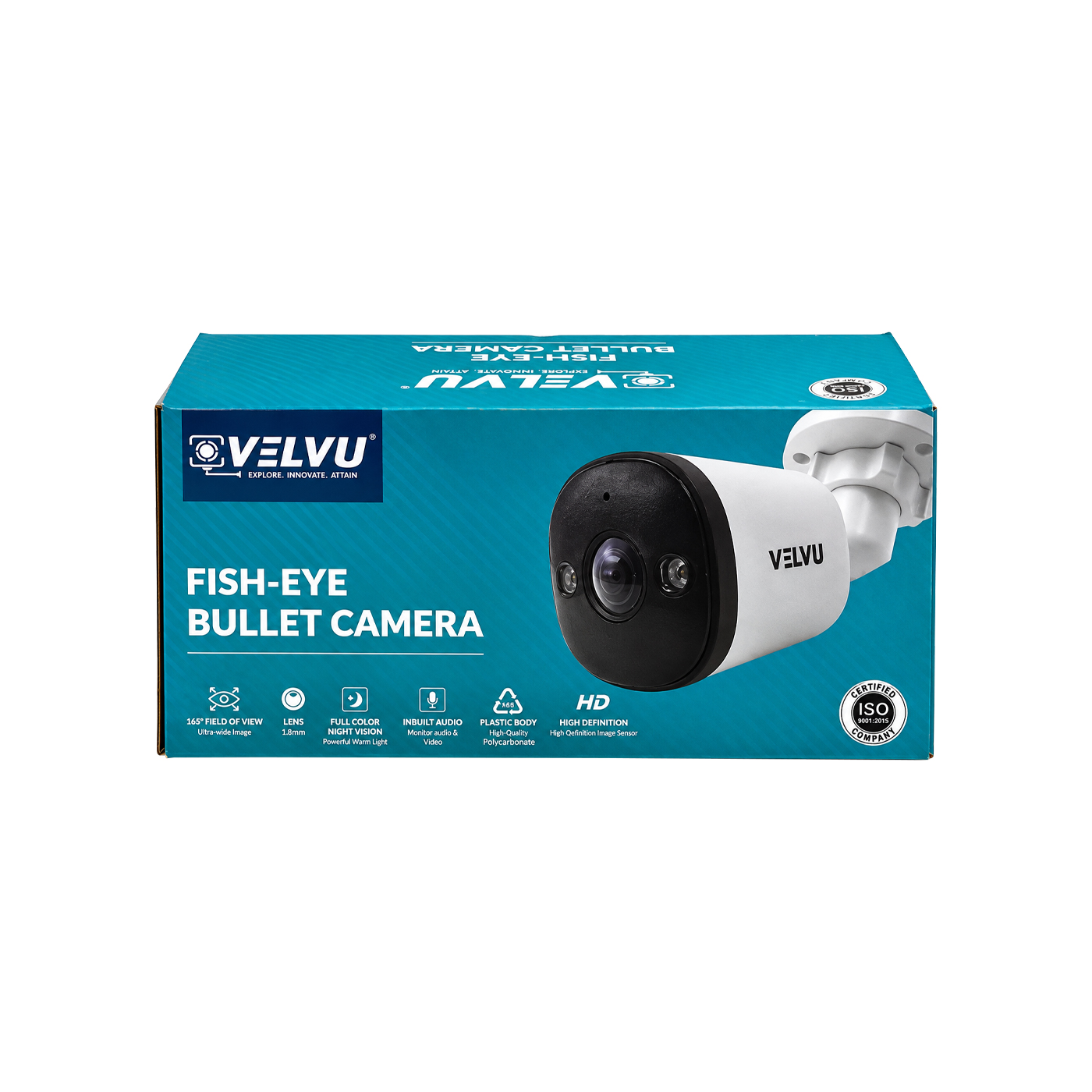 ST-VB HD2002WLA-FE | Velvu 2MP HD Color Audio Bullet Fisheye Camera