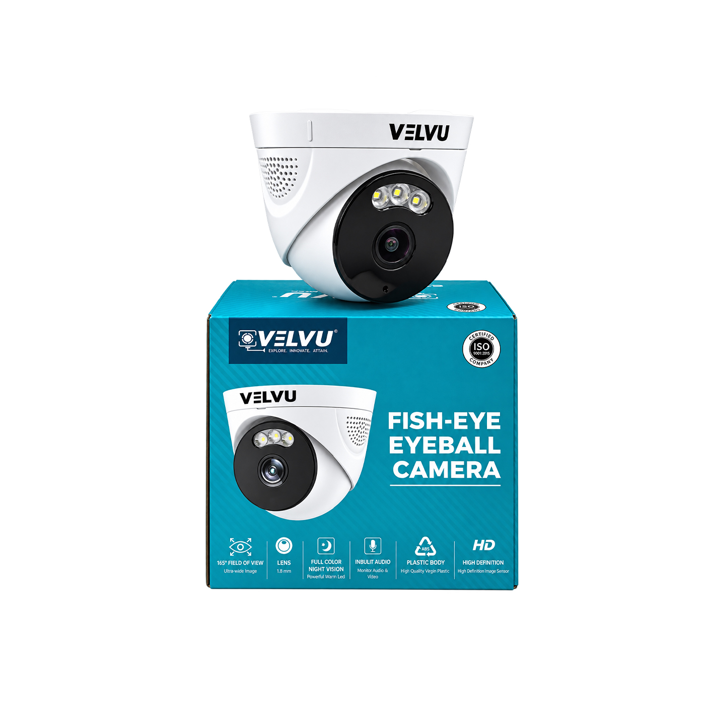 ST-VD HD2002WLA-FE | Velvu 2MP HD Color Audio Dome Fisheye Camera