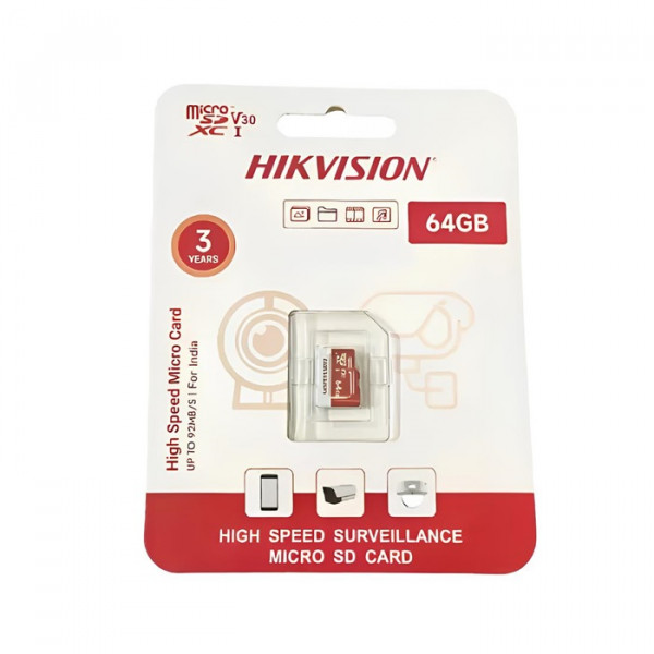 Image of Hikvision 64GB Micro SD Card HS-TF-D1 64G