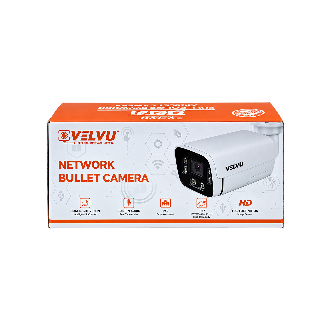 VB-IP-5S01DL36A | Velvu 5MP IP Bullet Dual Light + Audio (Lens: 3.6mm)