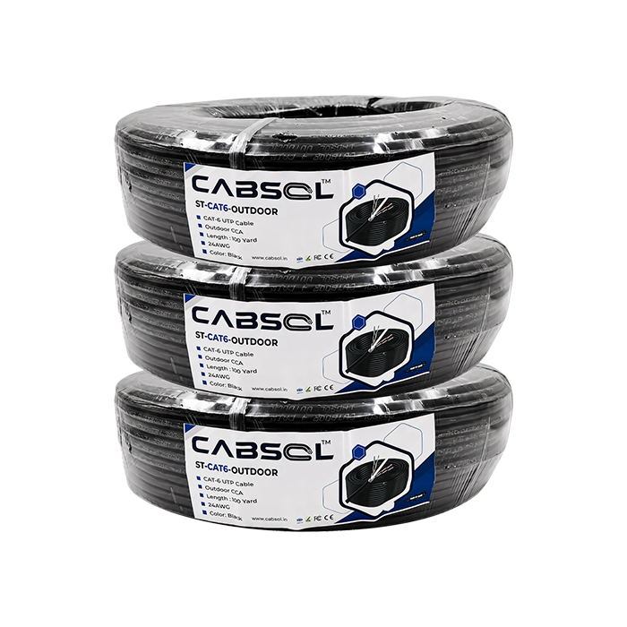 CABSOL Outdoor CAT-6 CCA Cable ST-CAT6-OUTDOOR (Length: 100 yd) (MOQ: 3 pcs)