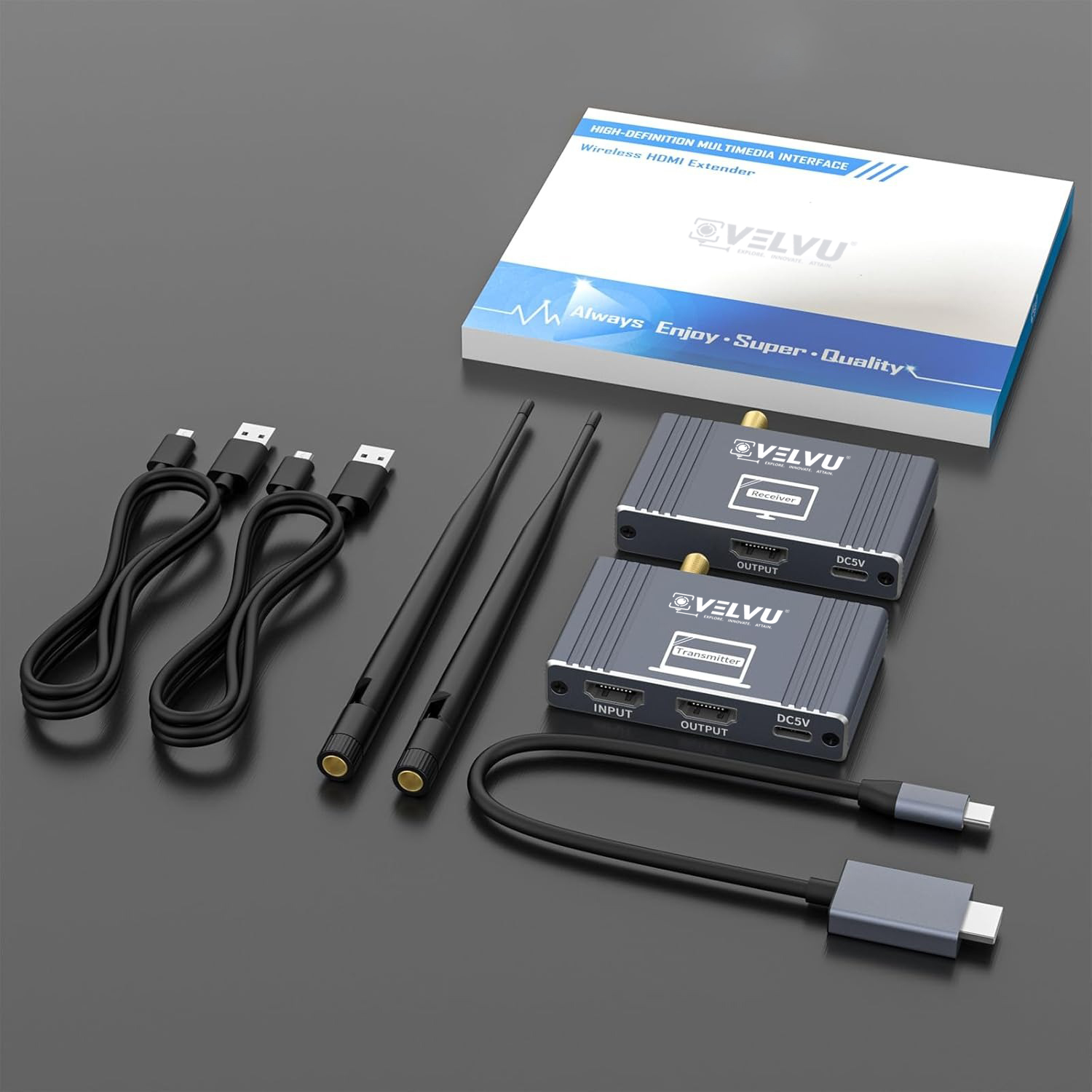 VELVU HDMI Wireless Extender 180M ST-HDE-180W