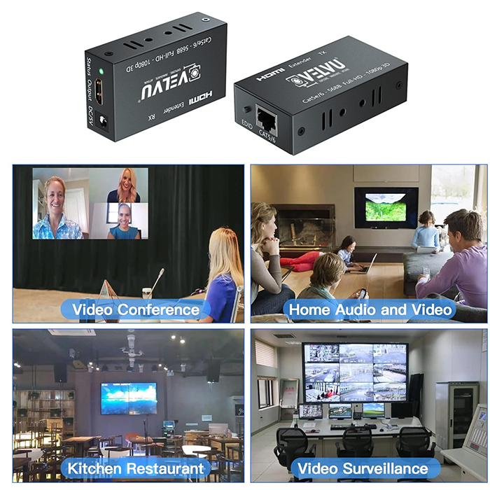 VELVU HDMI Extender 60M ST-HDE-60