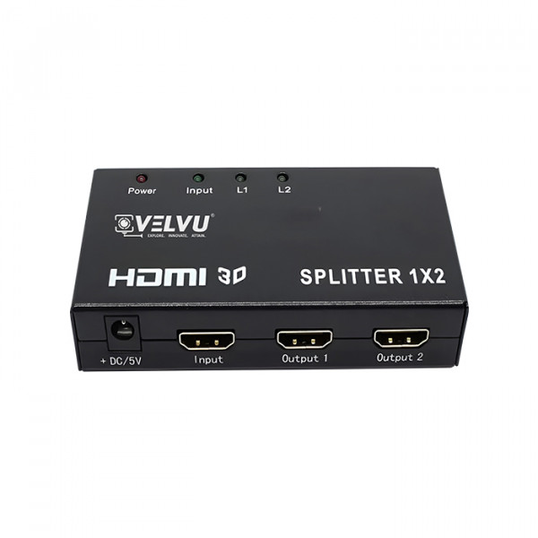 Image of VELVU HDMI Splitter 1x2 Port ST-HDS-2P
