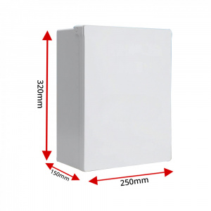 Image of Velvu Outdoor Plastic Rack POE Box with Shelf VL-RW-3030P-OUT-S