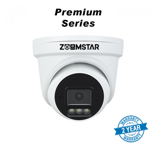 Image of Zuumstar 5MP IP Metal Dual Light / Color Dome Camera With In-built Audio ZS-IP D55DLA