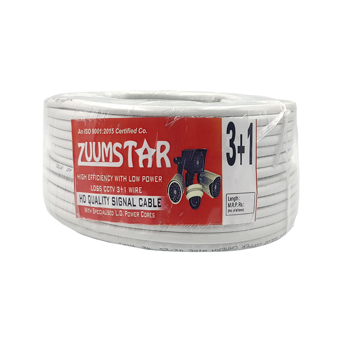 Zuumstar 3+1 CCTV Cable 45 MTR