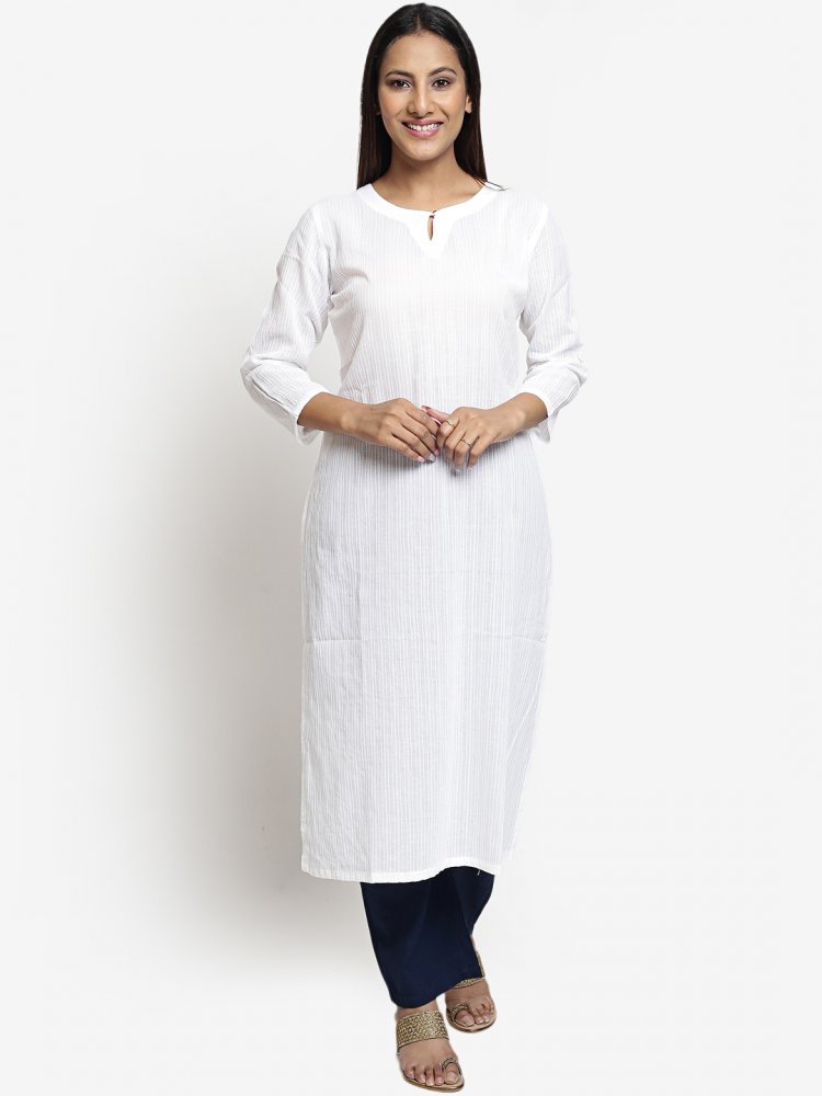 pure white kurtis