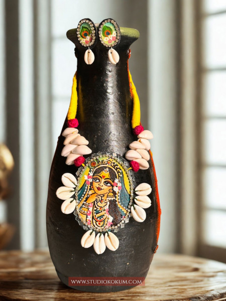 Naveli -  Traditional Multi Color Handmade & Hand Painted Neckpiece Set for Girls & Women