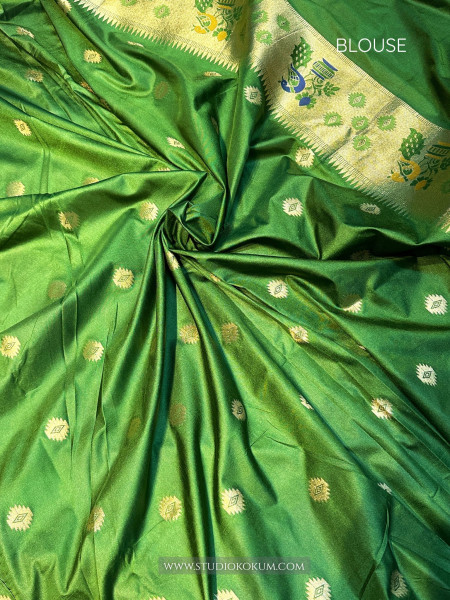 Taashi: Green Paithani Silk Saree