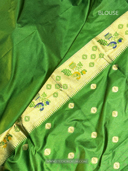 Taashi: Green Paithani Silk Saree