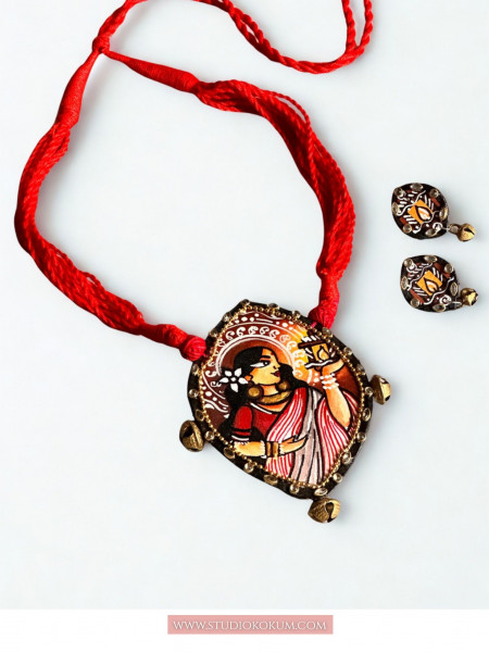 Meera - Traditional Multi Color Handmade & Hand Painted Neckpiece Set for Girls & Women