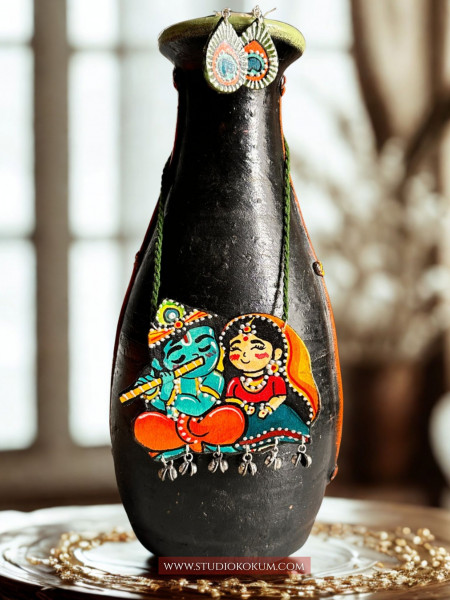 Brinda - Traditional Multi Color Handmade & Hand Painted Neckpiece Set for Girls & Women