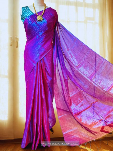 Abeer - Lavender Mul Tissue Saree