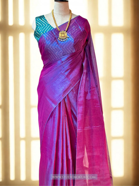 Abeer - Lavender Mul Tissue Saree