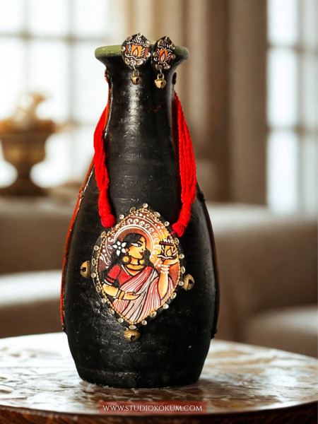 Meera - Traditional Multi Color Handmade & Hand Painted Neckpiece Set for Girls & Women