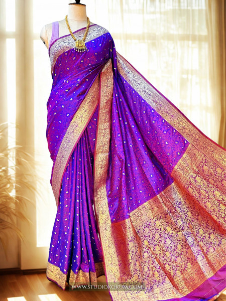 Bhama - Tanchoi Silk Saree