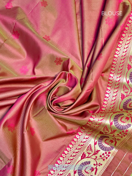 Leela : Green MEENAKARI BANARASI SILK SARI