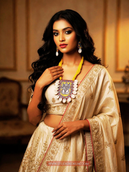 Tarangini -  Traditional Multi Color Handmade & Hand Painted Neckpiece Set for Girls & Women