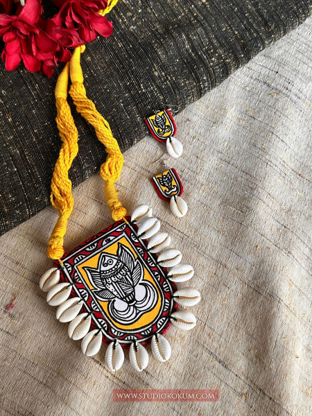 Tarangini -  Traditional Multi Color Handmade & Hand Painted Neckpiece Set for Girls & Women