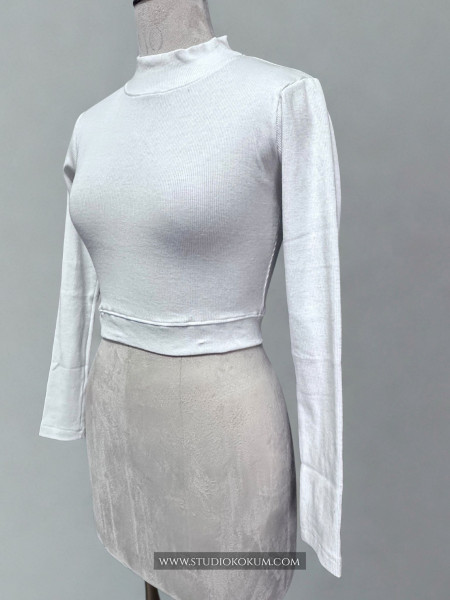 White Full Sleeves Blouse